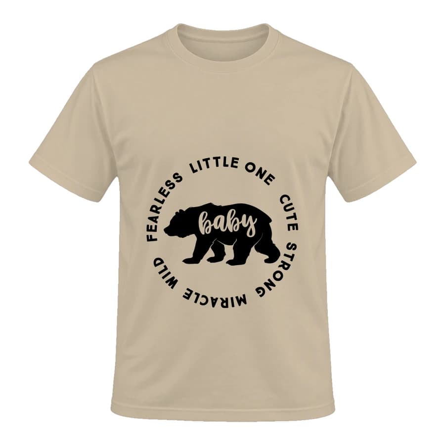 T-shirt — Baby Bear — الأمام — بيج